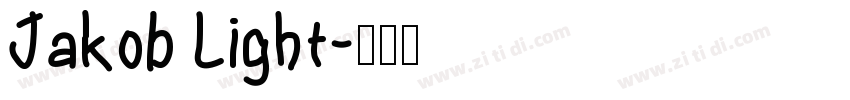 Jakob Light字体转换